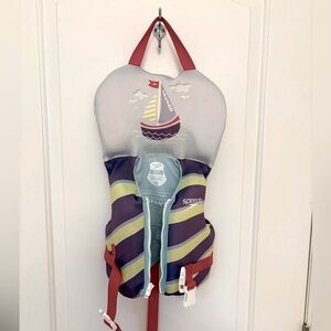 Speedo Aquaprene baby infant life vest jacket swim pool floating vest under 30lb